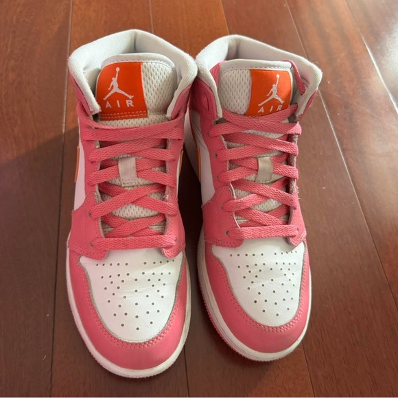 Nike Girls Pink and Orange Jordan’s